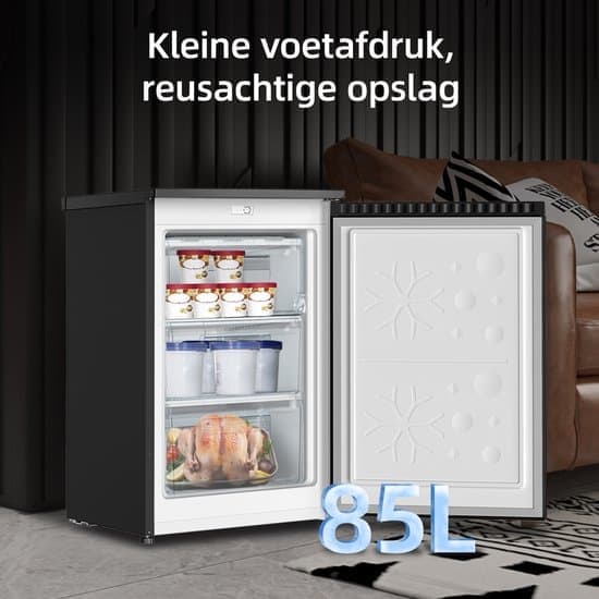 CHiQ CSD95BC – Vrijstaande Vriezers – Tafelmodel – 85 L – Energieklasse C – 3 Lades – 39 dB – 12 Jaar Garantie op Compressor