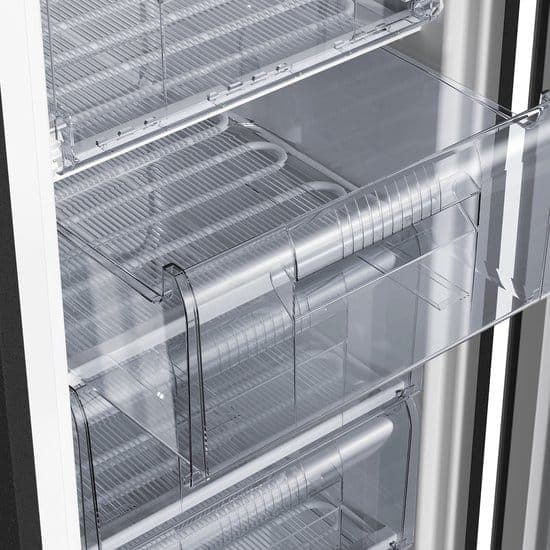 CHiQ FSD160D4E – Vrijstaande Vriezers – 145 Liter – 5 Vrieslades – Energieklasse E – RVS – Zwart – 12 Jaar Garantie op Compressor