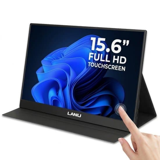 Portable Monitor Flex 15.6″ Touchscreen – Full HD Draagbare monitor met USB-C & HDMI – Extra scherm laptop – Plug & Play – Incl. Beschermhoes