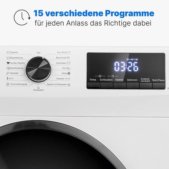 Bomann Wasmachine WA 7185 W – 8 kg – Energielabel A