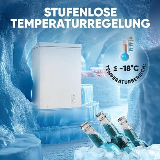 Bomann GT7355 100L vriezer wit – 4 sterren, temperatuur ≤ -18°C, vriescapaciteit 4,5 kg/24u,