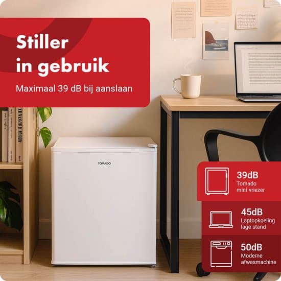 Tomado TFM4402W – Mini vriezer – Vrijstaand – Barmodel – 31 liter – Wit