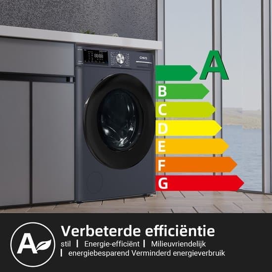 CHiQ CFL100-14586IM3XA – Wasmachine – 10 KG – Space Pro – A-30% – 16 programma’s – AI Smart – Stoomwassen & Quick Wash – 12 jaar garantie op motor