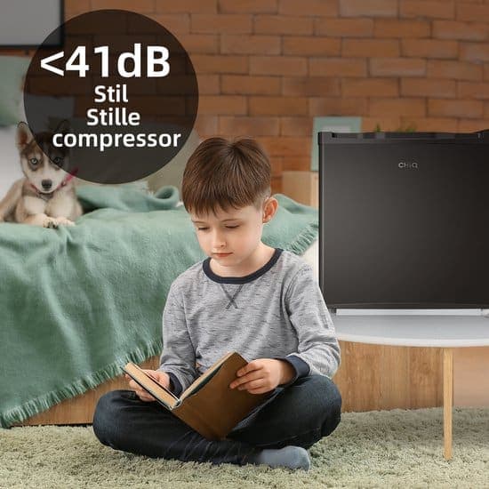 CHiQ CSD31D4E – Mini vriezer – Barmodelr – 31 Liter – 39 dB- Zwart – 12 jaar garantie op compressor – 2026 Nieuw