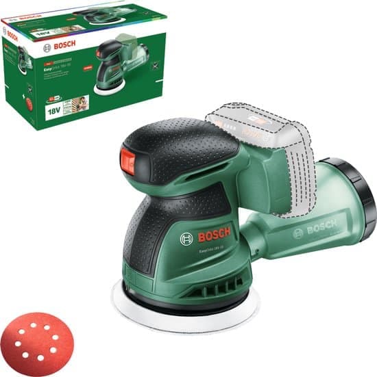 Bosch EasyOrbit 18V-10 – Excenterschuurmachine – Exclusief accu en lader – Inclusief Schuurblad K80