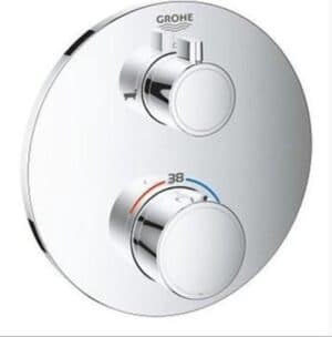 GROHE Grohtherm thermostatische inbouw douchekraan - Douche/Bad omstelling - Chroom