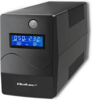 Qoltec Monolith Serie - Line Interactive UPS - 850VA - 480W - LCD - USB RJ45
