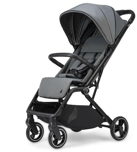 Osann Boogy2 Buggy – Lichtgewicht & Compact – Vanaf 0 tot 22 kg – UPF 50+ Zonnekap – Regenhoes – Grijs