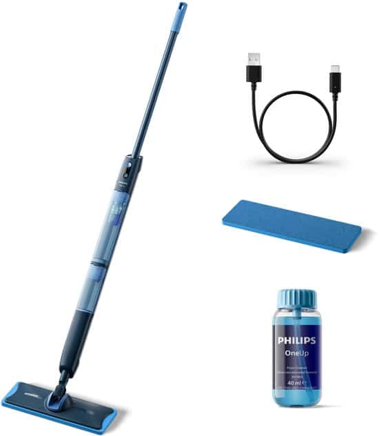 Philips OneUp Elektrische Dweil 5000 series XV5113/01 – Dweilsysteem – Vloerreiniger – Vuil water opzuigen – 2 standen – 70min dweilen – Geen emmer nodig