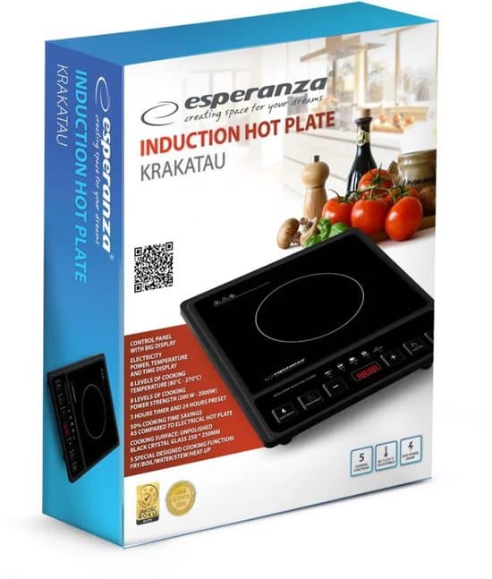 Esperanza EKH011 Krakatau – Inductie Kookplaat – Vrijstaand