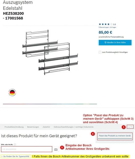 Siemens en Bosch Wijnglazenhouder vaatwasser