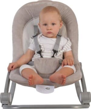 Bo Jungle - Schommelstoel en zitje in 1 - Wipstoel - Bouncer - Baby tot kleuter - Tot max. 18 kg - Inclusief Speelboog en verkleinkussen - Meegroeiende Swing - Zachte stof - Muziek