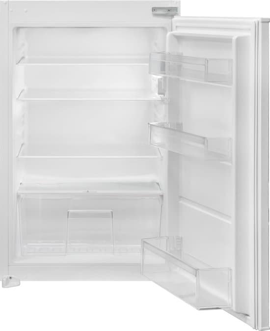 Inventum IKK0882S 88 cm stille energiezuinige inbouw koeler – Koelkast – Superkoelen – Deuralarm – Vakantiestand – 126 liter – Vershoudlade – Sleepdeur – Wit