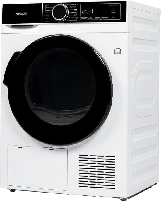 HANSEATISCH HWT8DGT Warmtepompdroger 8kg Duits Display