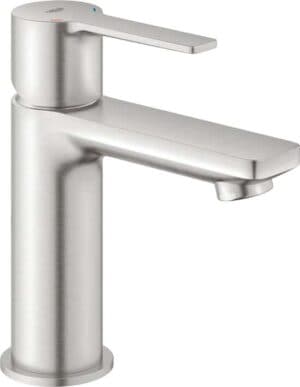 GROHE Lineare New Wastafelkraan XS - Extra lage uitloop - Met push open waste - Supersteel