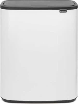 Brabantia Bo Touch Bin Prullenbak - 60 liter - 1 vak - White