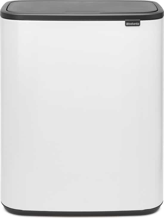 Brabantia Bo Touch Bin Prullenbak – 60 liter – 1 vak – White