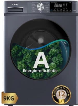 CHiQ CFL90-14586IM3XA - Wasmachine - 9 KG - Space Pro - 16 programma's - AI Smart - Stoomwassen & Quick Wash - 12 jaar garantie op motor - Energieklasse A