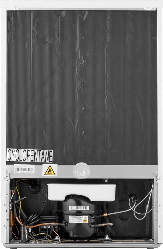 Inventum KK550 tafelmodel koelkast energiezuinig – 131 liter – Zonder vriesvak – 55 cm breed – Superkoelen – Led-verlichting – Energielabel D – Vrijstaand – Wit