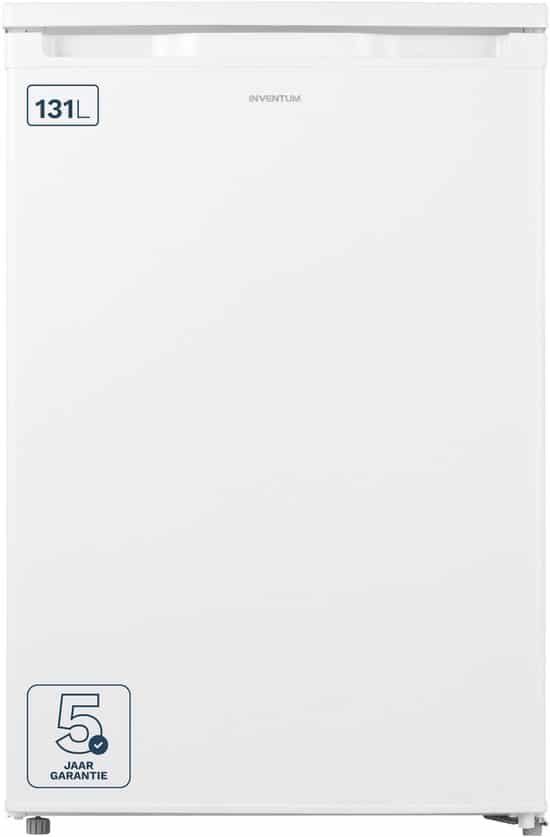Inventum KK550 tafelmodel koelkast energiezuinig – 131 liter – Zonder vriesvak – 55 cm breed – Superkoelen – Led-verlichting – Energielabel D – Vrijstaand – Wit