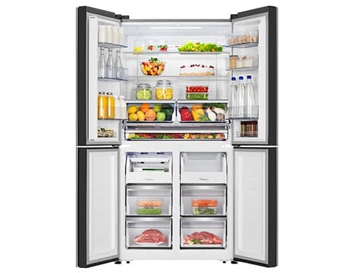 Hisense RQ689N4AF2 Amerikaanse koelkast – French door – 542 liter – No Frost – Zwart