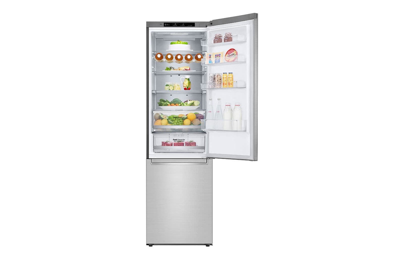 LG GBB92STBAP koel-vriescombinatie 384L RVS - No Frost - energieklasse A