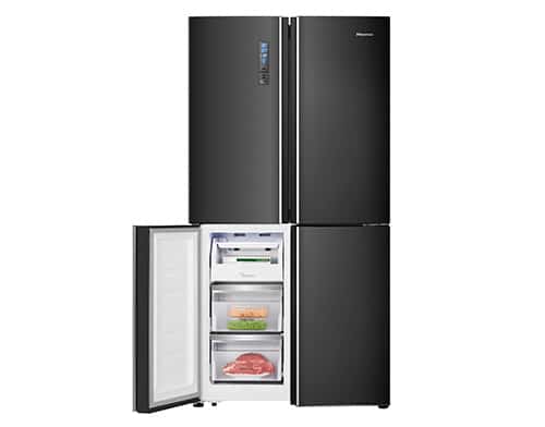 Hisense RQ689N4AF2 Amerikaanse koelkast – French door – 542 liter – No Frost – Zwart