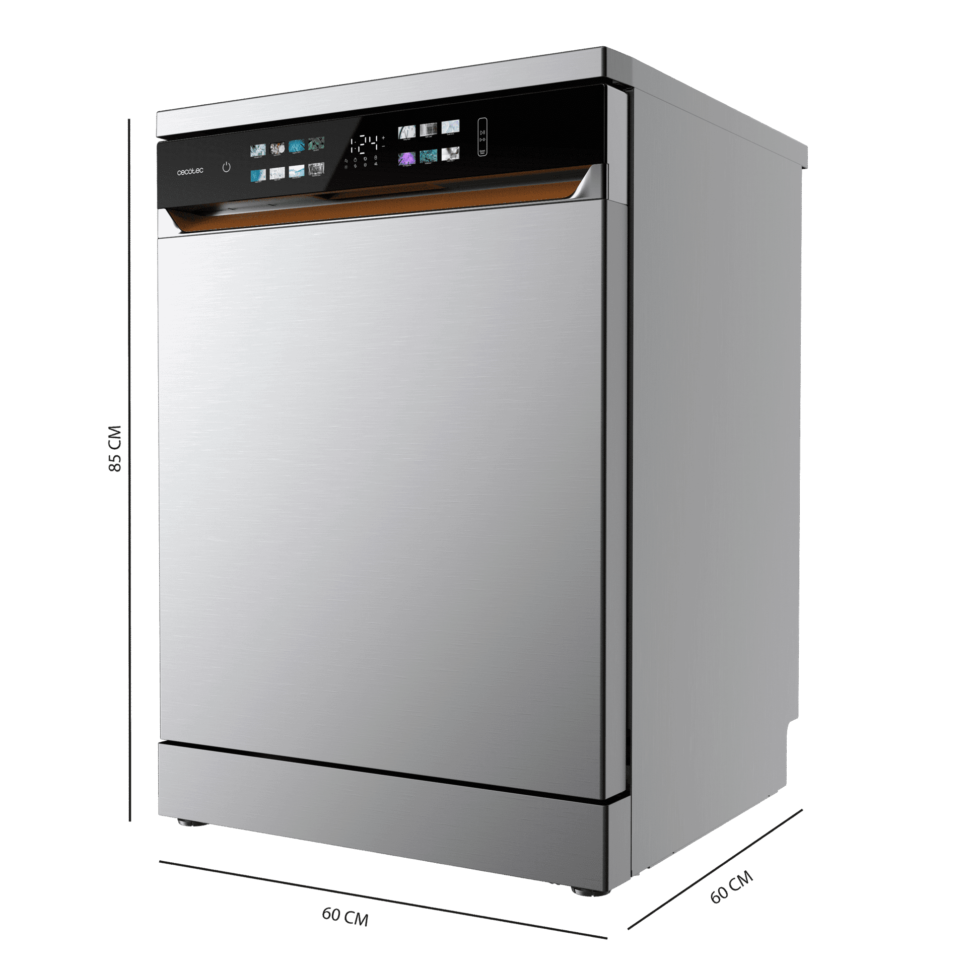 Cecotec Bolero Aguazero 6900 Inox - Vaatwasser - 15 couverts - 60 cm - Energielabel A - 42 dB