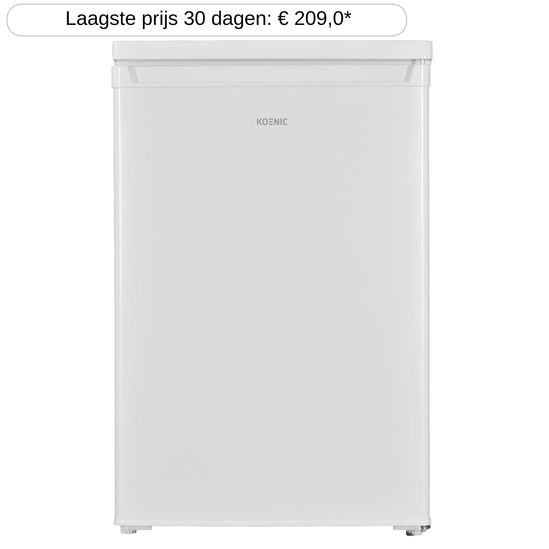 KOENIC KFK 121 C W – Breedte 54.4 cm – hoogte 85 cm – 95 l – Tafelkoelkast Wit
