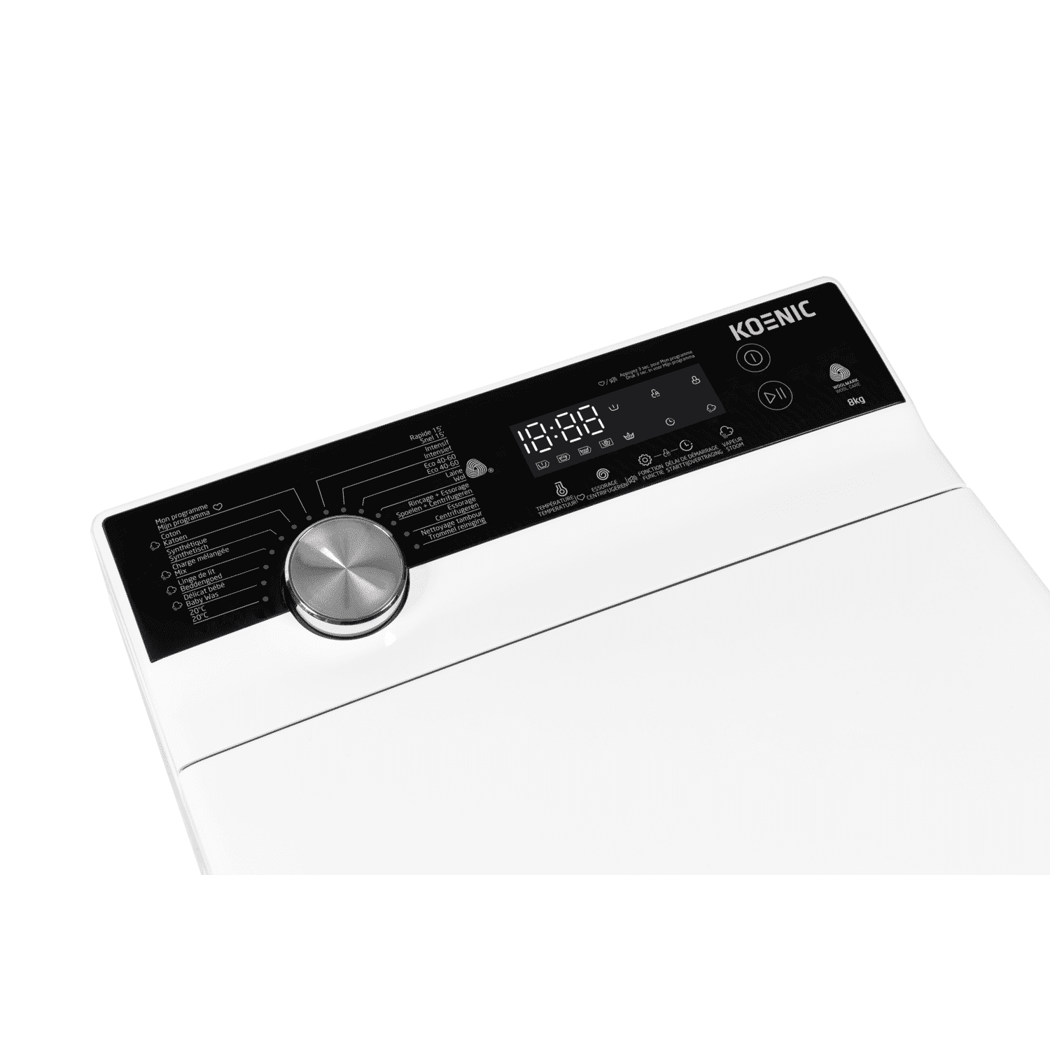 KOENIC 301240 – Wasmachine bovenlader – 8 kg – 1250 rpm – 78 dB Wasmachine bovenlader (8 kg, 1250 rpm, A)
