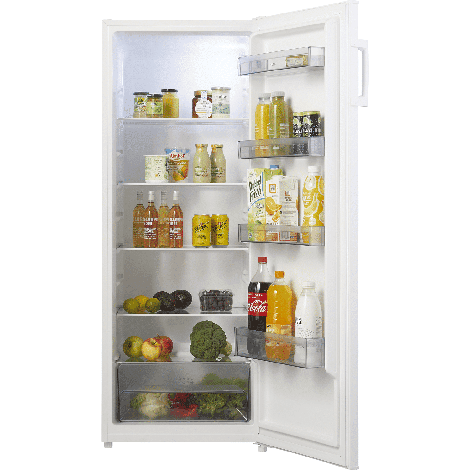 ETNA KKV143WIT – Koelkast zonder vriesvak – breedte 54.4 cm – hoogte 142.6 cm – inhoud 242 l