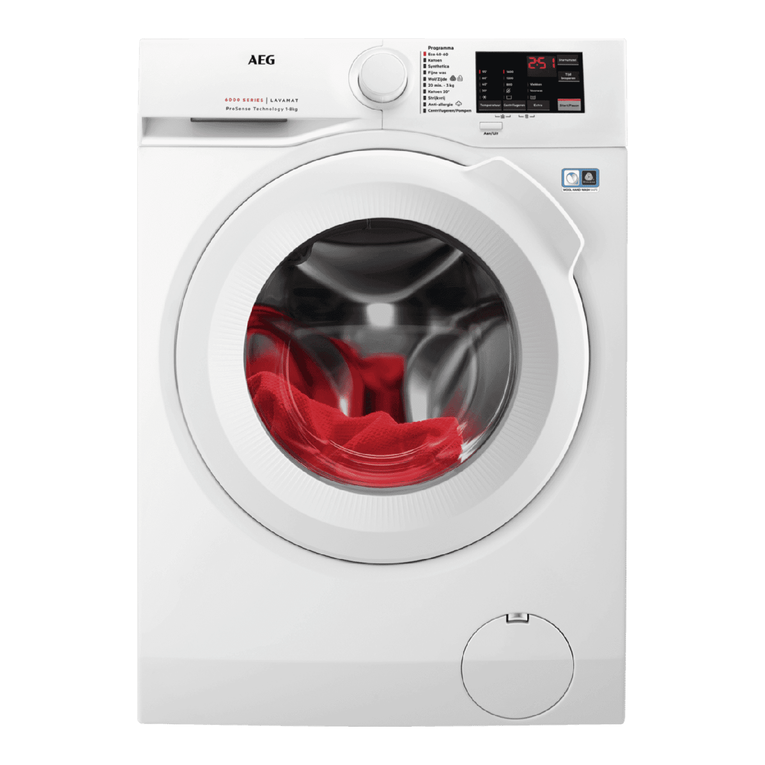 AEG LF628600 6000 serie ProSense Wasmachine (8 kg, 1600 rpm, A)