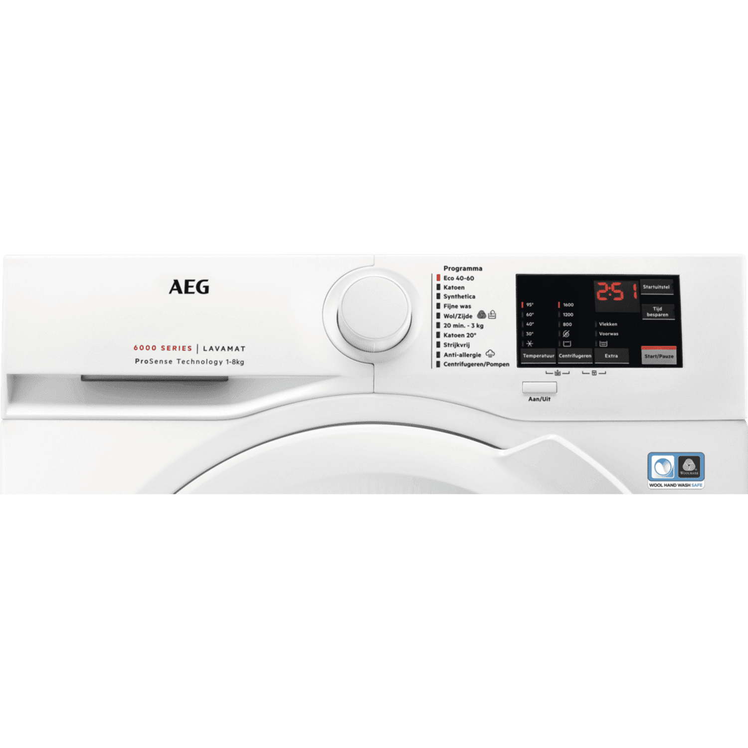 AEG LF628600 6000 serie ProSense Wasmachine (8 kg, 1600 rpm, A)