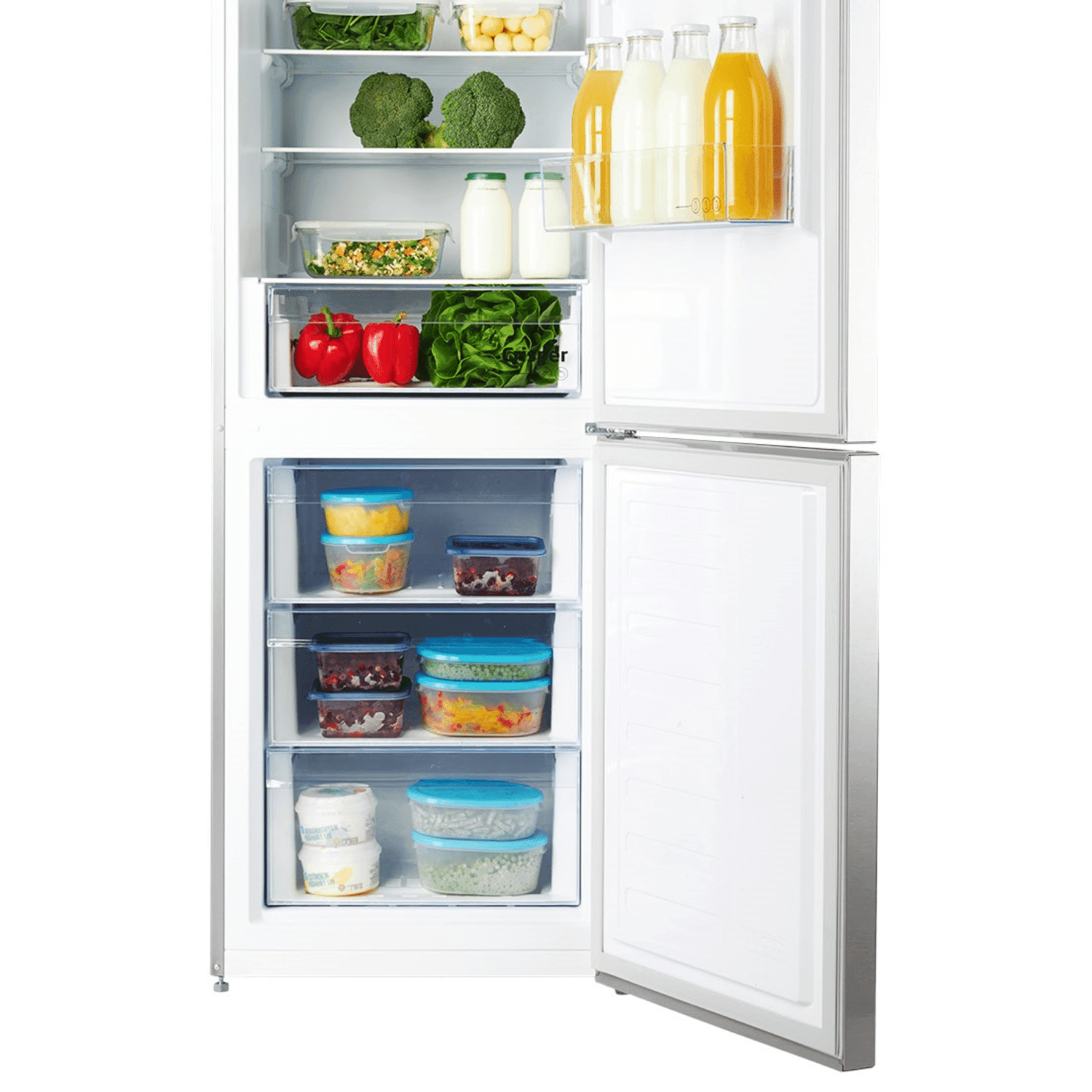 BEKO  RCSA366K40SN –  Koel-vriescombinatie – breedte 59.5 cm – hoogte 185.2 cm – inhoud 343 l