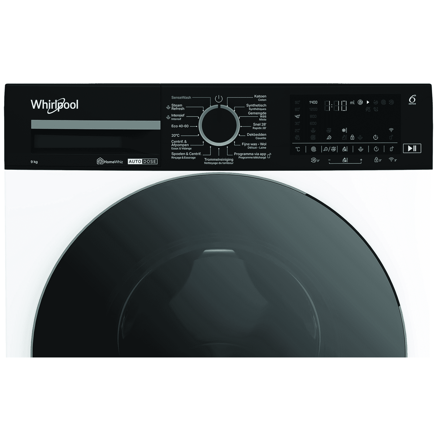 WHIRLPOOL WPM 97W ADS BE A-10% - 75 dB - Wasmachine (9 kg, 1400 rpm, A)