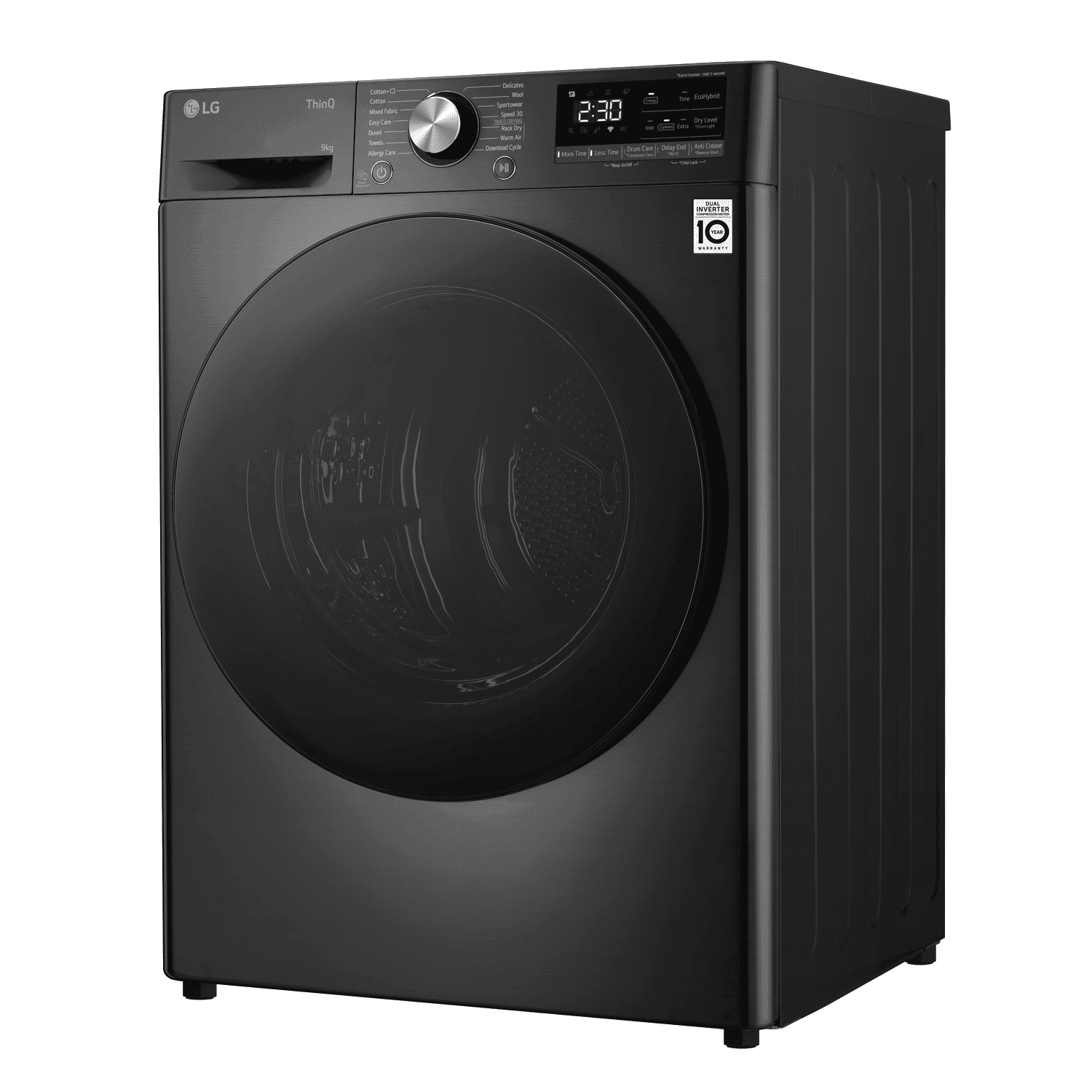 LG RH90V9ZVEN - Warmtepompdroger - 9 kg - 62 dB - Energielabel C