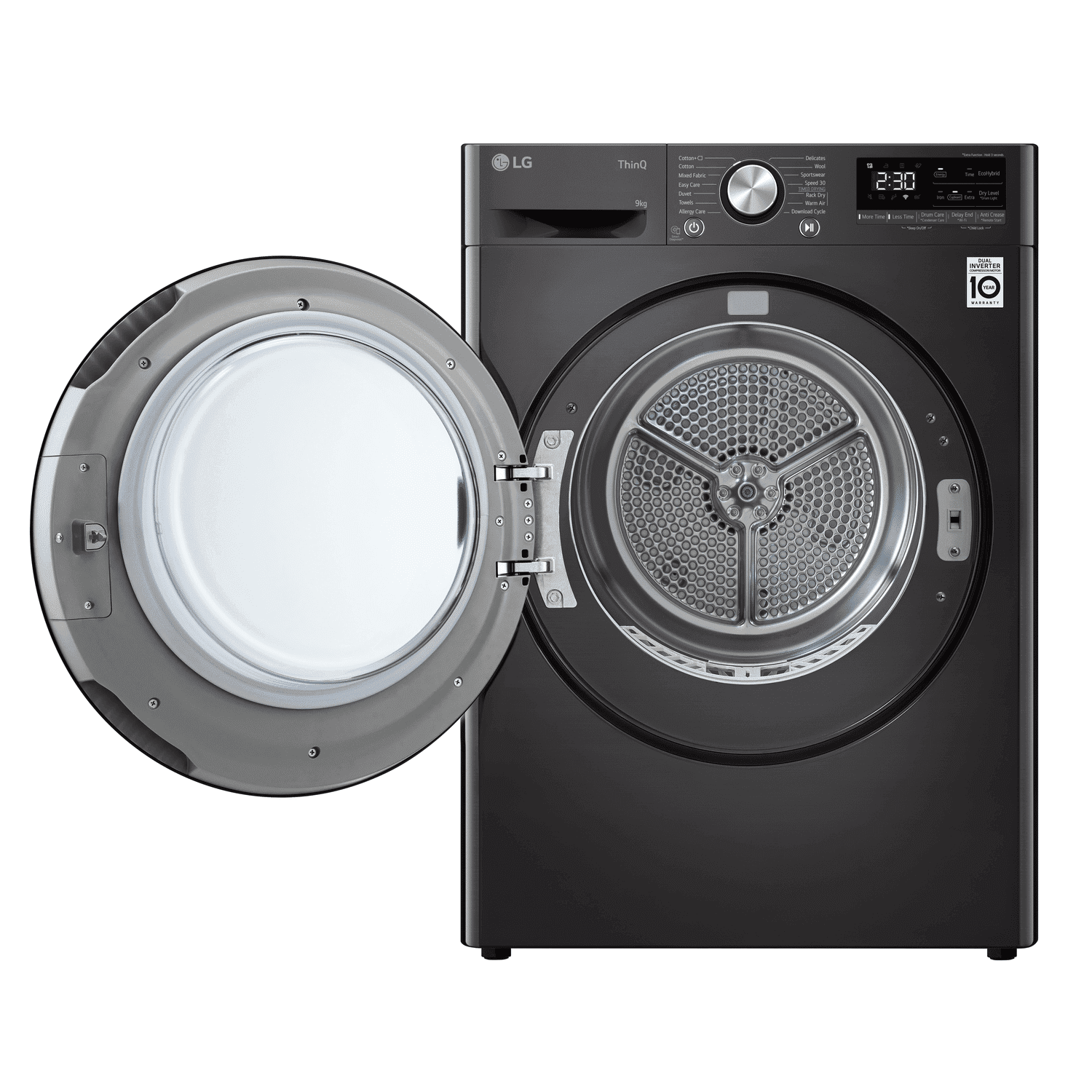 LG RH90V9ZVEN - Warmtepompdroger - 9 kg - 62 dB - Energielabel C