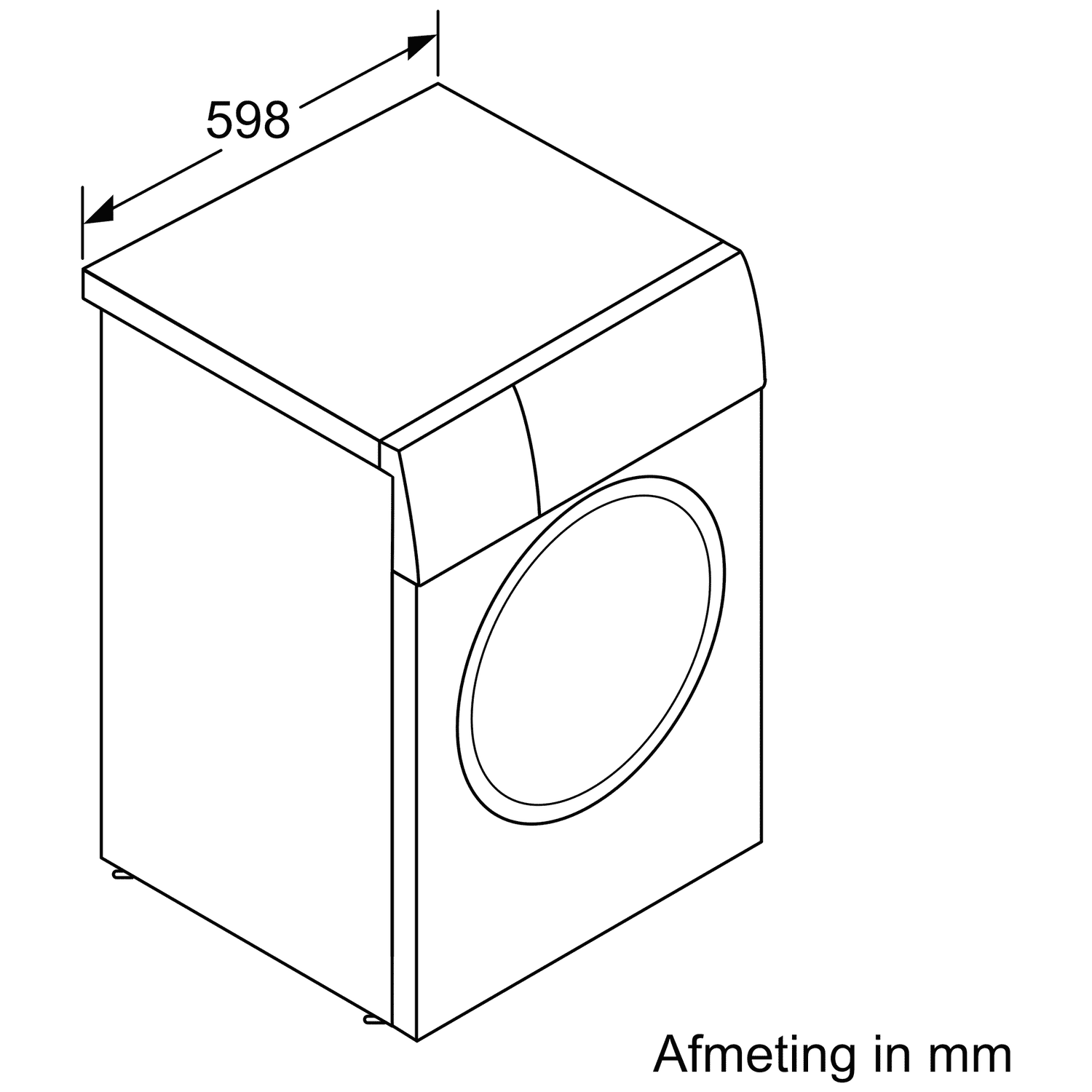 BOSCH WAN2827DNL – Wasmachine – 8 kg – 1400 rpm – 72 dB
