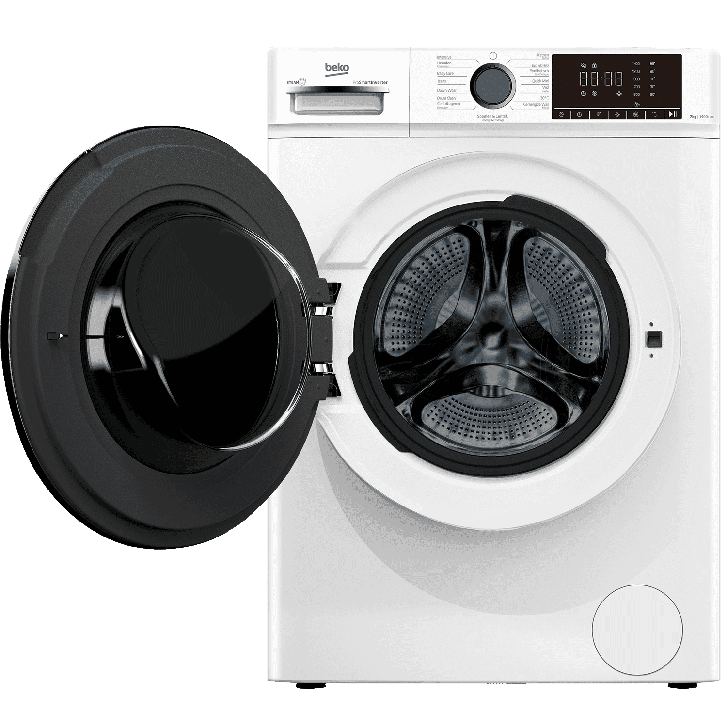 BEKO B1W764W BE – SteamCure – Wasmachine – 7 kg – 1400 rpm – 76 dB Wasmachine (7 kg, 1400 rpm, A)