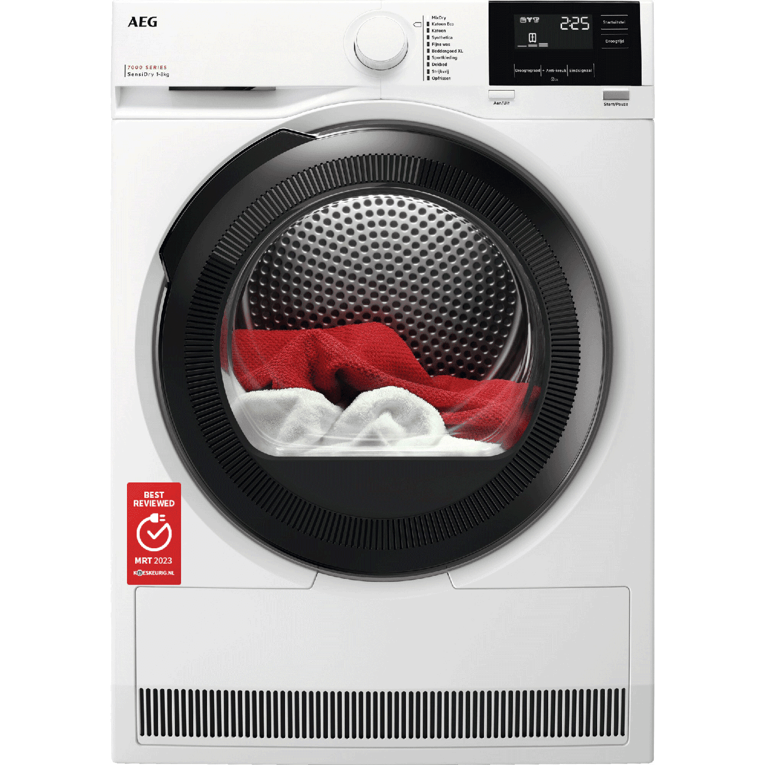 AEG TR738L4B SensiDry –  Warmtepompdroger – 8 kg – 66 dB – Energielabel E