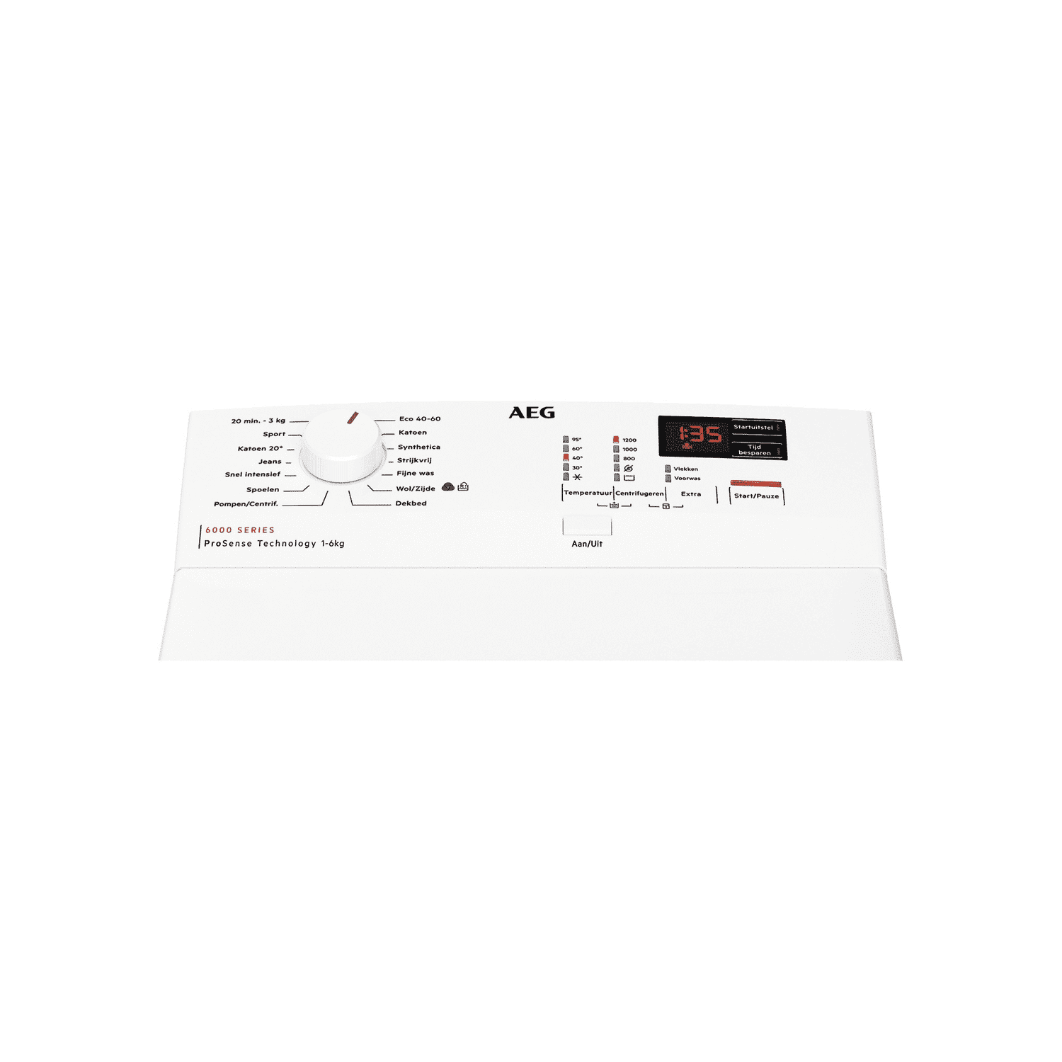 AEG LTR6162 – Wasmachine bovenlader – 6 kg – 1200 rpm – 77 dB