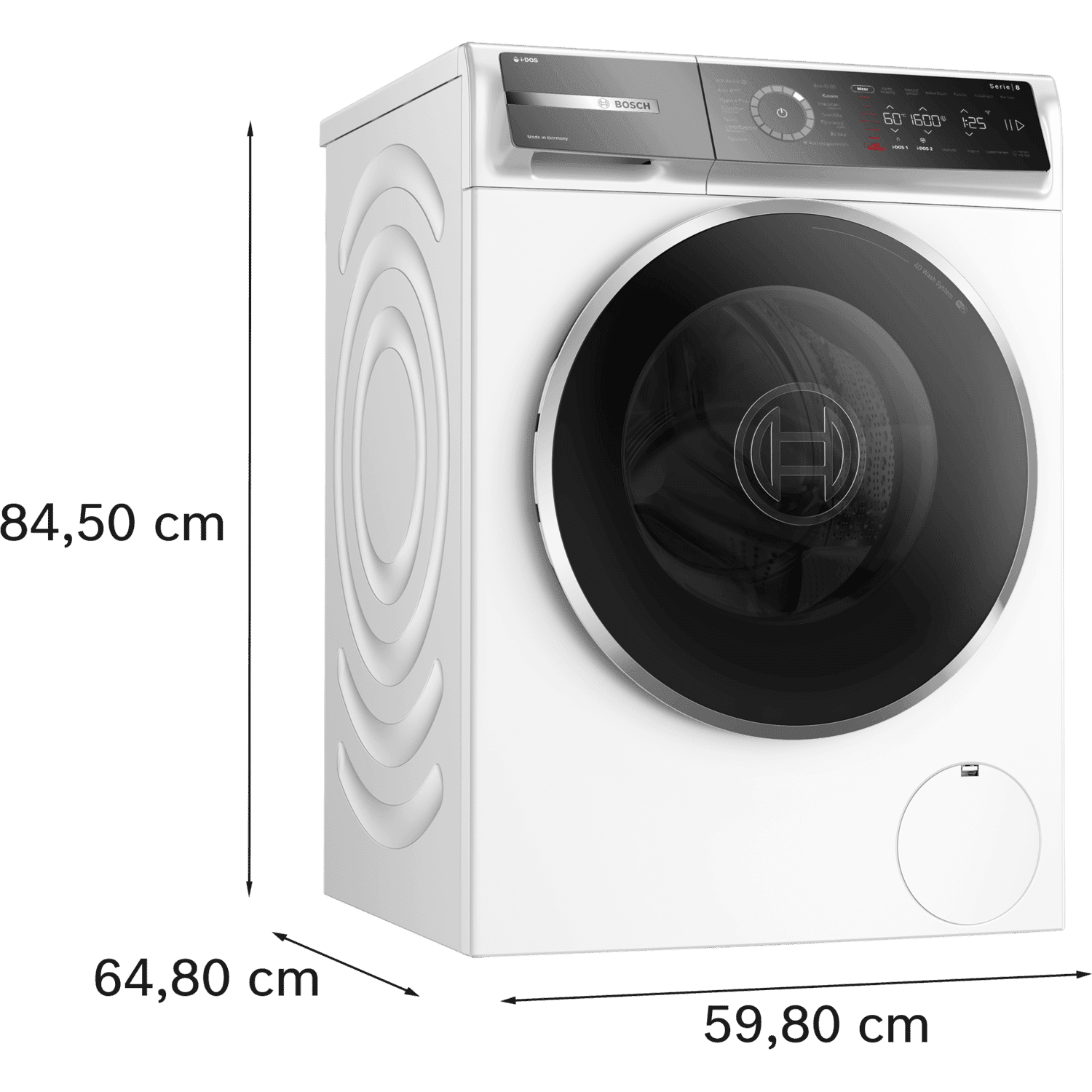 BOSCH WGB256ASNL i-DOS - Wasmachine Voorlader - 10 kg - 1600 rpm - 74 dB - automatisch doseren