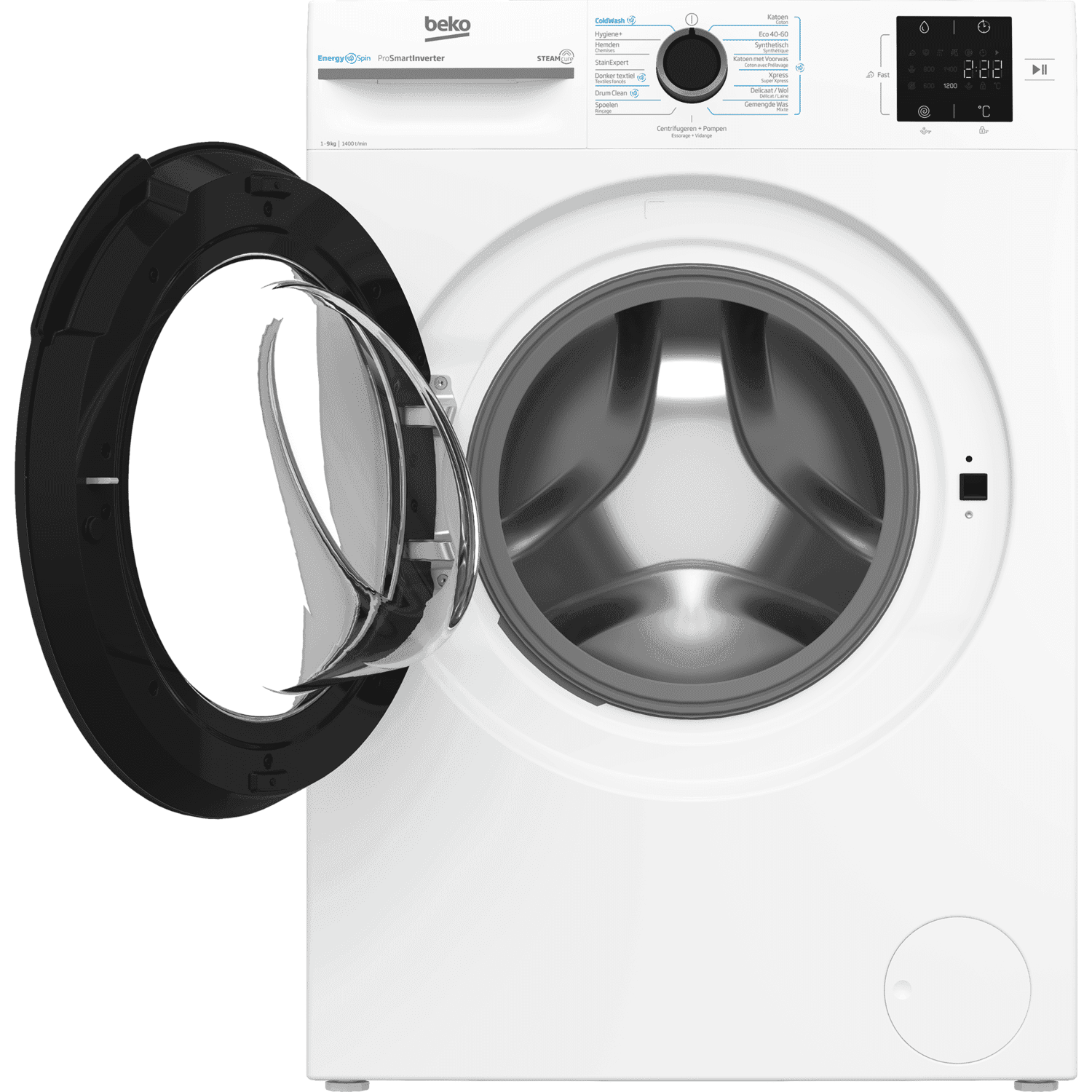 BEKO BM3WFT3941W EnergySpin - Wasmachine Voorlader - 9 kg - 1400 rpm - 75 dB