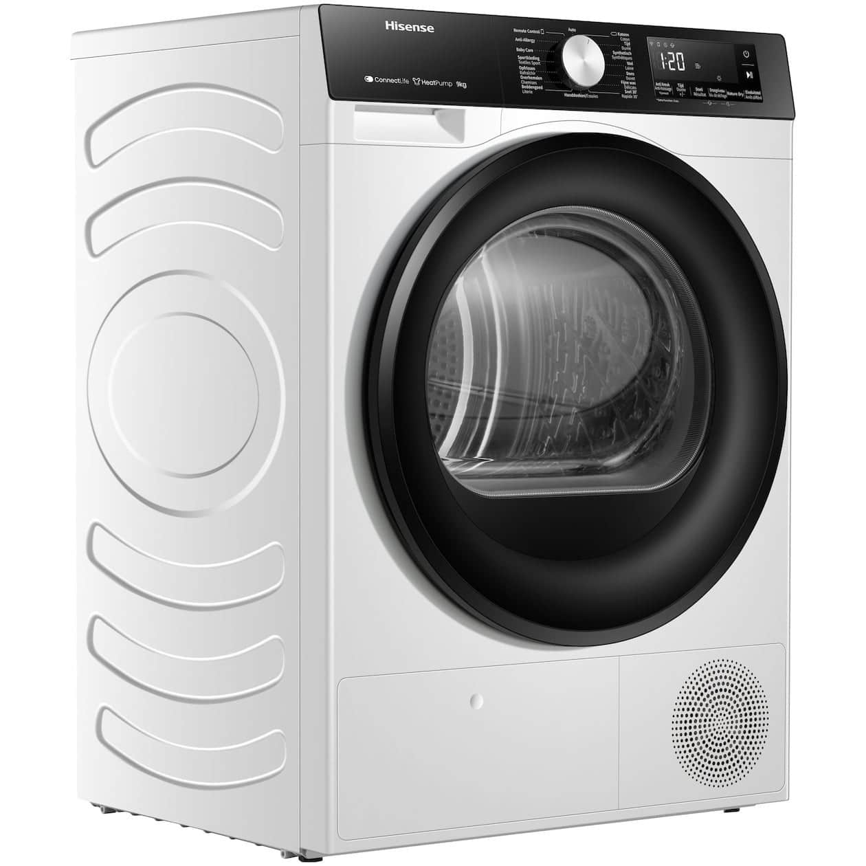 Hisense Warmtepompdroger DH3S902BW3 – 9 kg – Wit – Energielabel C