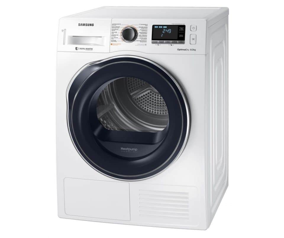 Samsung Warmtepompdroger DV80M6210CW – 8 kg – Energielabel A+++