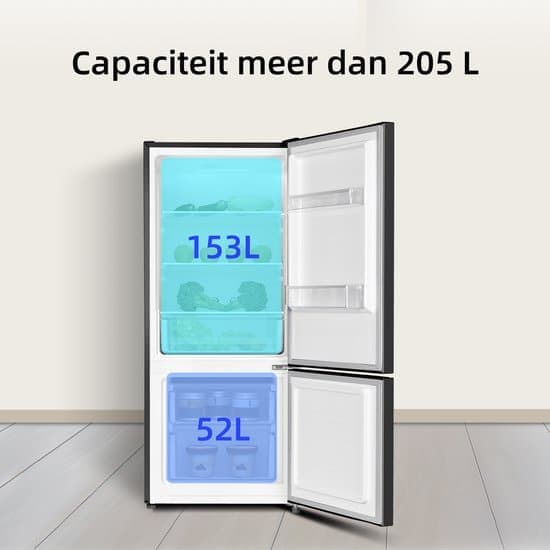 CHiQ FBM205L42 – Koel-vriescombinatie – 205 Liter (153 + 52) – Low Frost – 12 jaar garantie op compressor