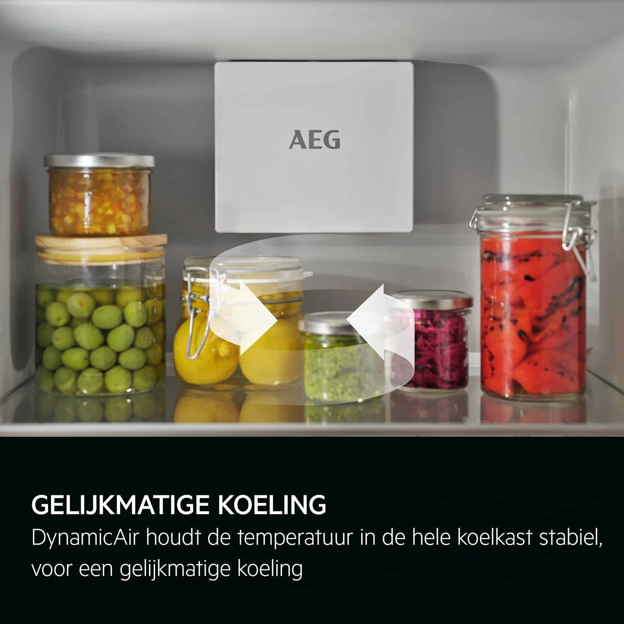 AEG TK6FS181CS inbouwkoelkast – sleepdeur, nis 178 cm, 307 liter