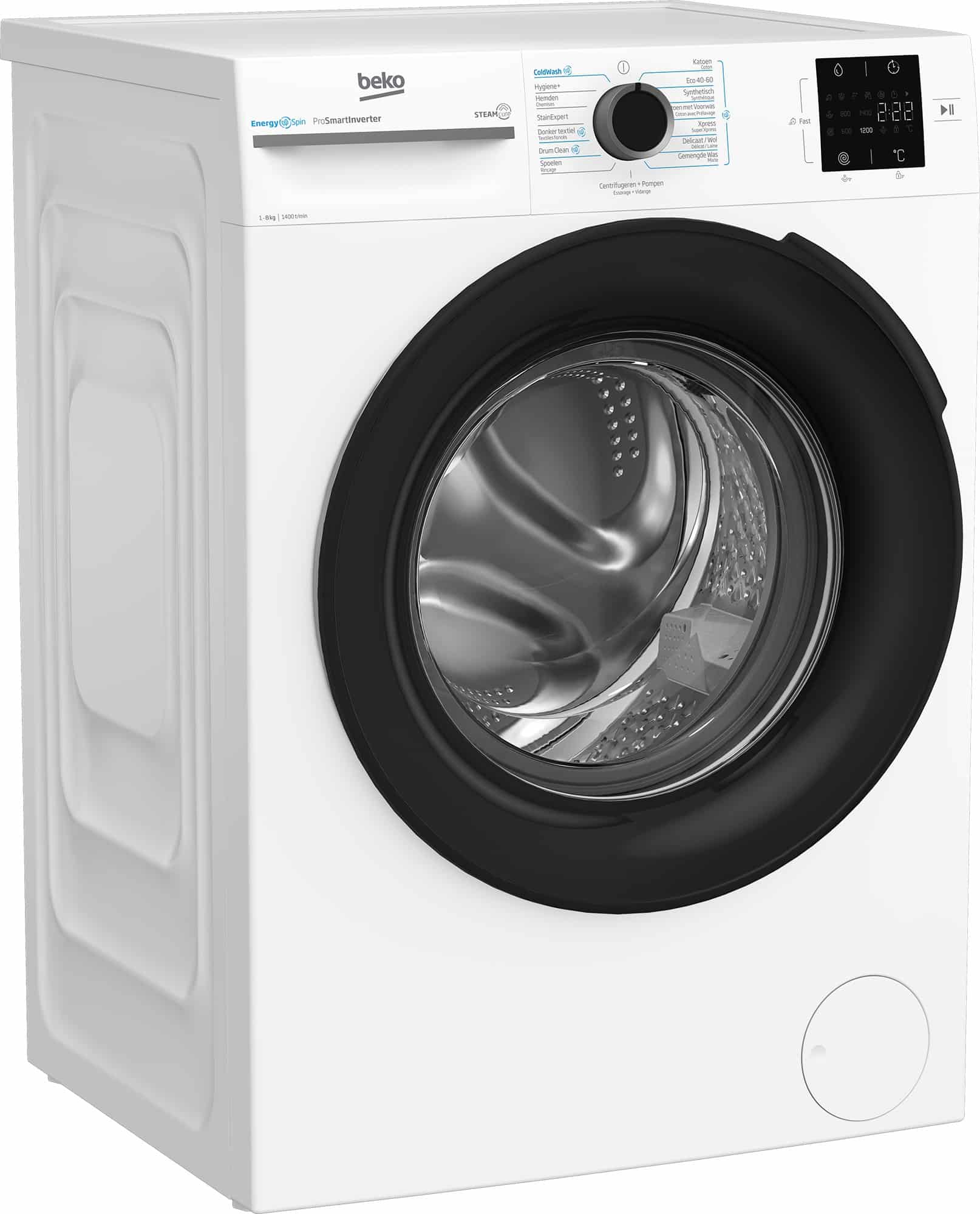 Beko Wasmachine BM3WFT3841W – 8 kg – Energielabel A