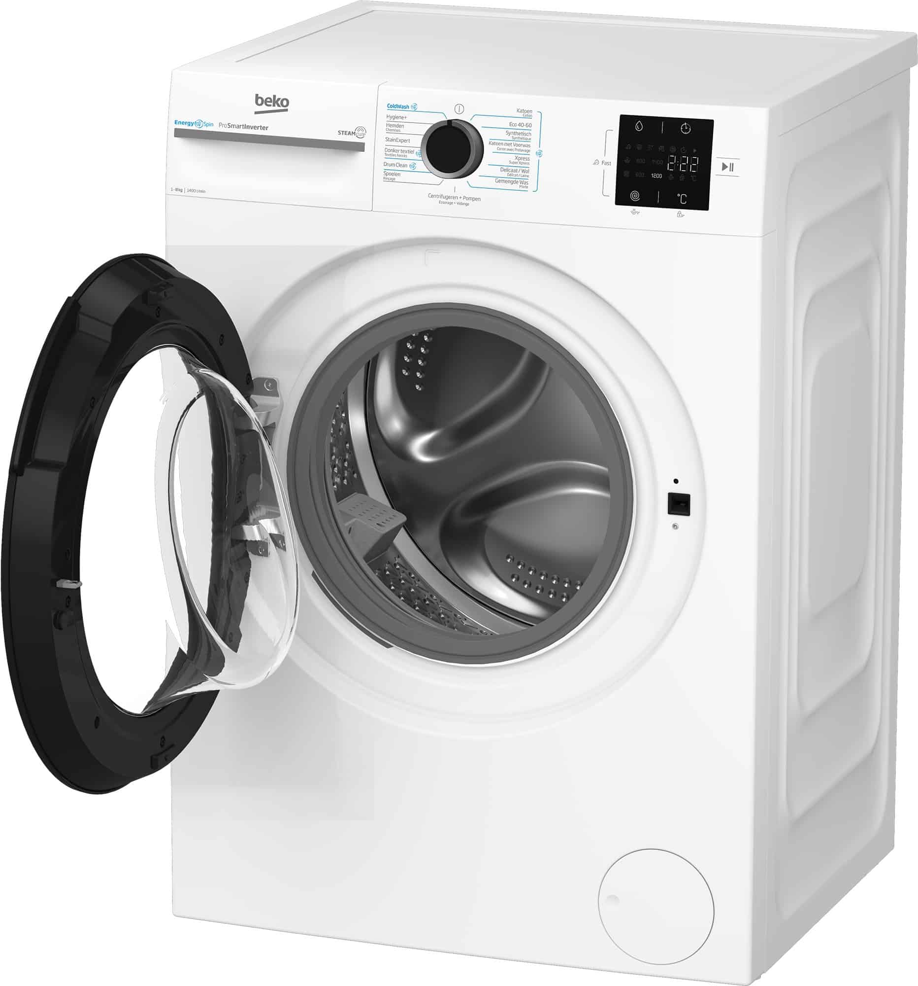 Beko Wasmachine BM3WFT3841W – 8 kg – Energielabel A
