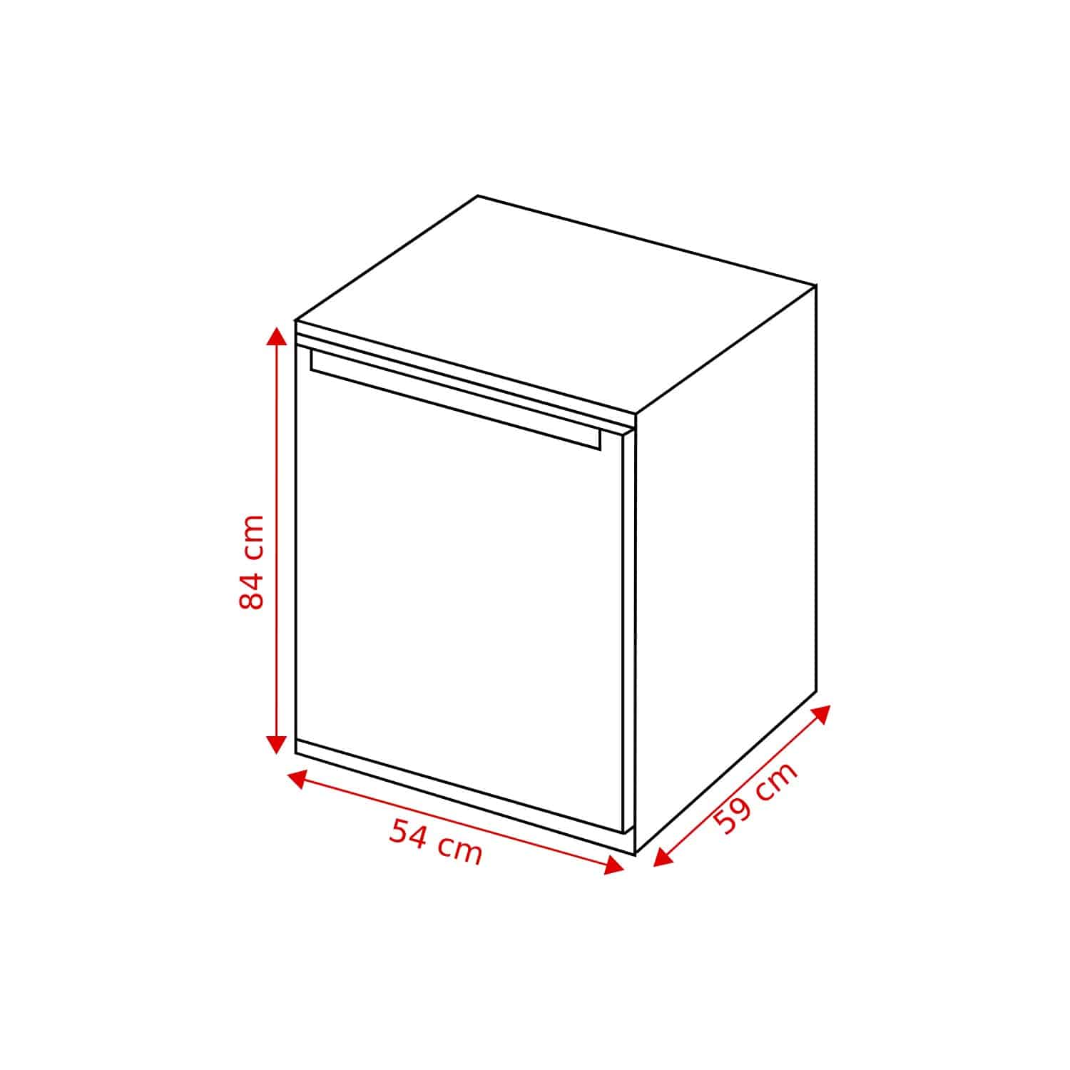Beko FNE1074N tafelmodel vriezer – No Frost, 86 liter, energielabel E